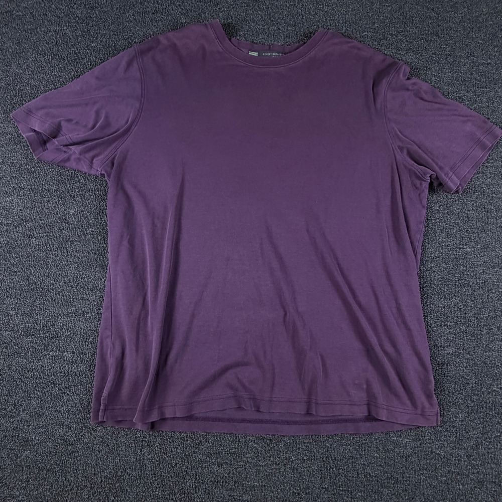 Robert Barakett T-Shirt Mens XL 23336 Purple Pima Cotton Short Sleeve EUC